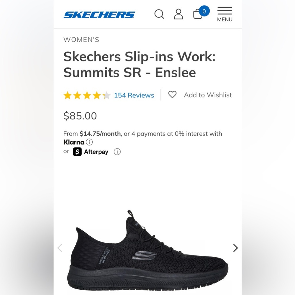 Skechers Women's Black Slip-Ins Sneakers
